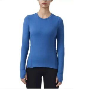 NWT Spyder Active Women's Long Sleve Activewear Top Blue Size L $50 4HL32